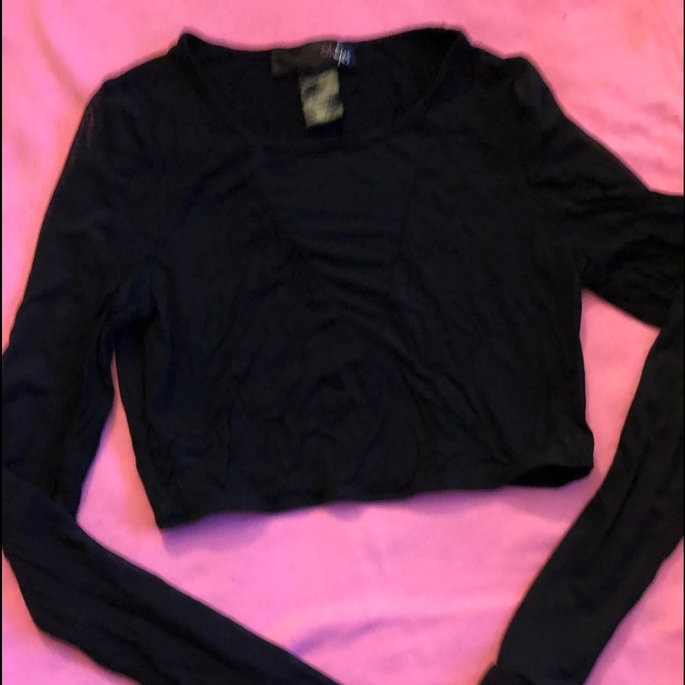 Oh Yes dance wear long sleeve top, size S